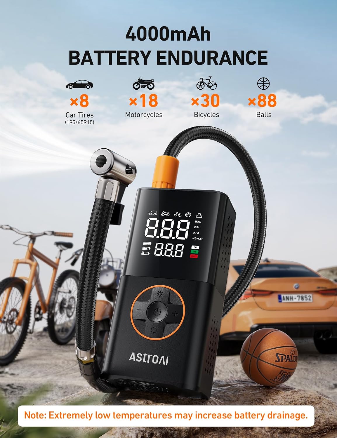 AstroAI Cordless Tire Pump